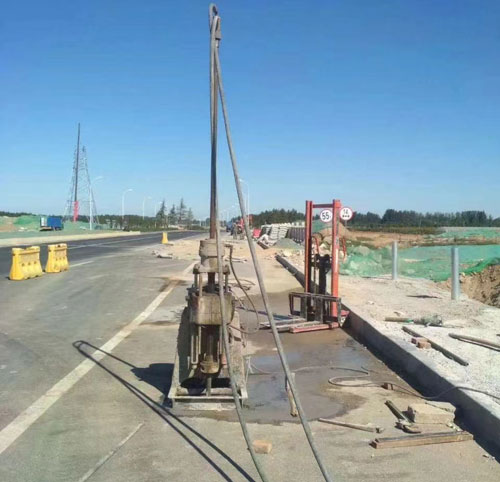 路南公路高聚物注浆加固